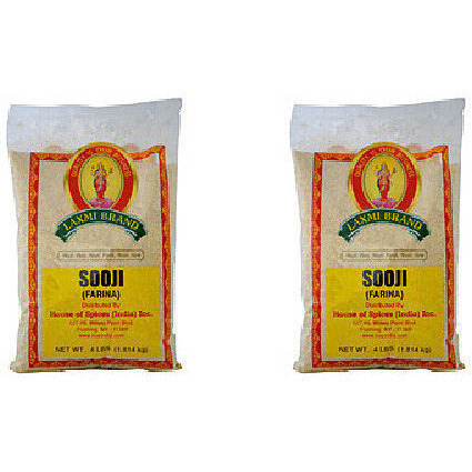 Pack of 2 - Laxmi Sooji Fine - 4 Lb (1.81 Kg)