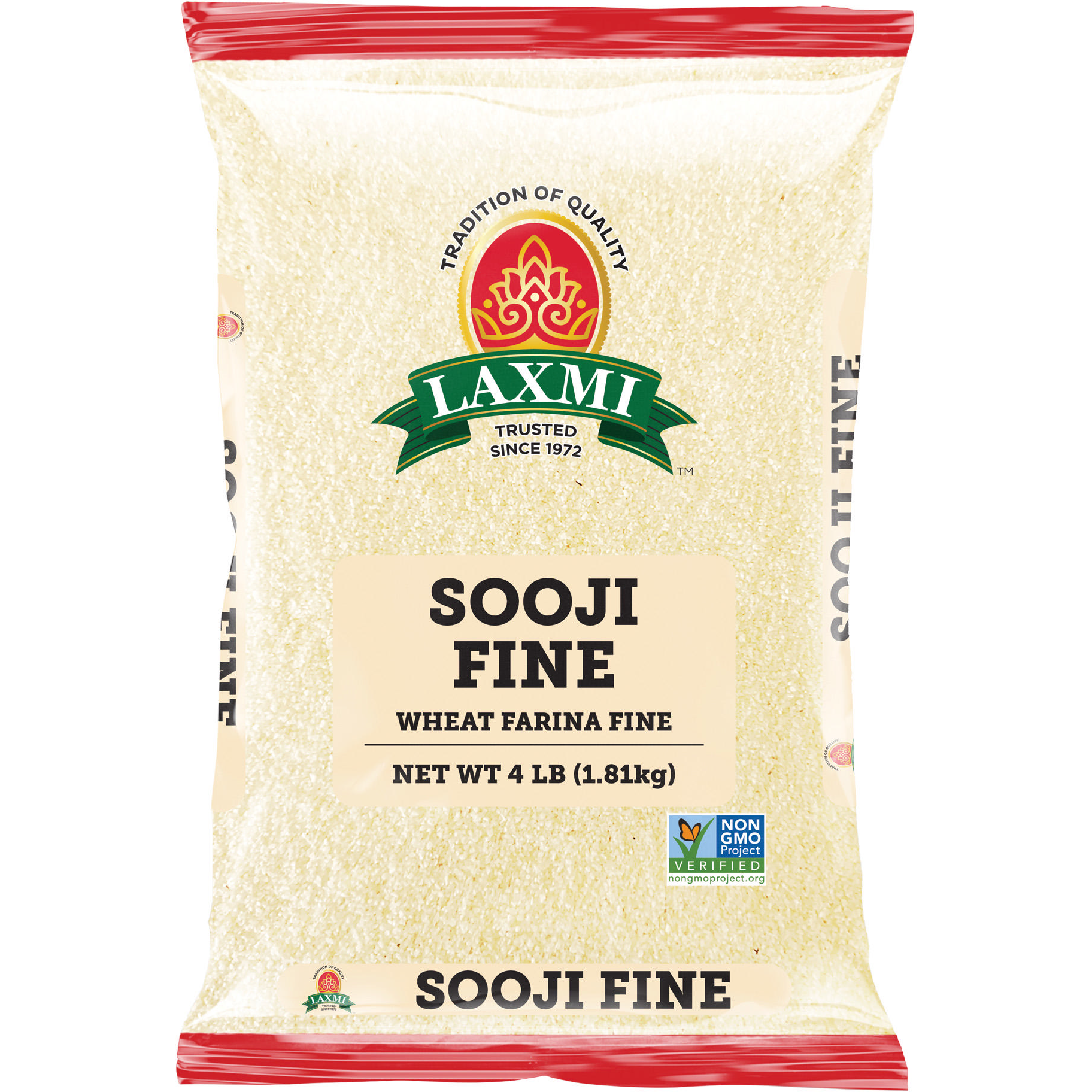 Pack of 2 - Laxmi Sooji Fine - 4 Lb (1.81 Kg)