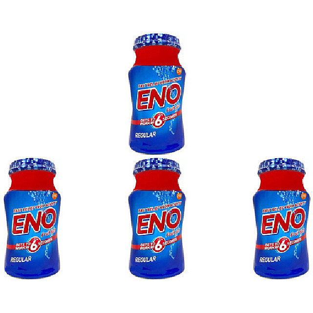 Pack of 4 - Eno Fruit Salt Regular - 100 Gm (3.5 Oz)