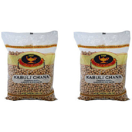 Pack of 2 - Deep Kabuli Chana Chickpeas - 1.8 Kg (4 Lb)