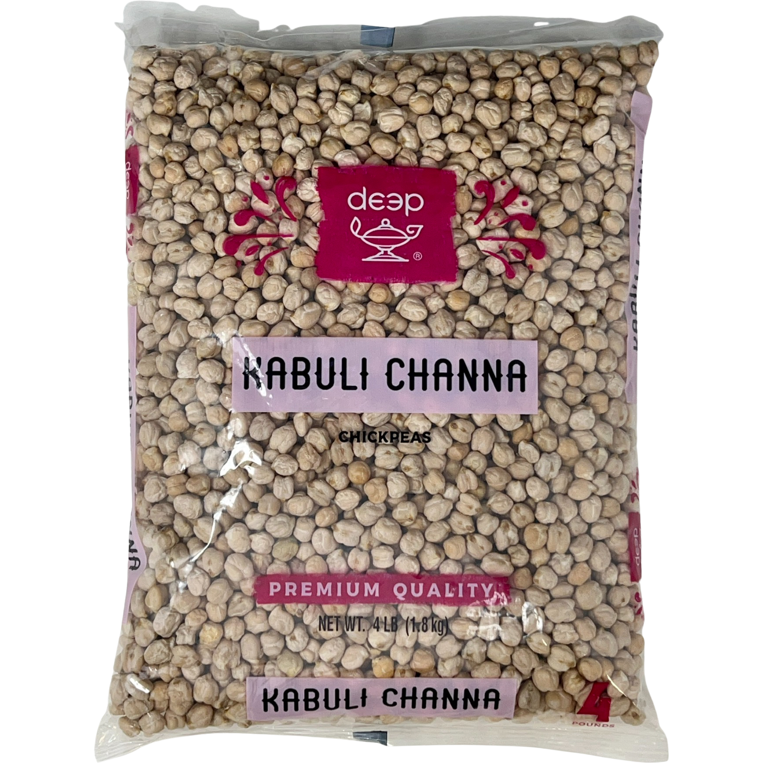 Pack of 2 - Deep Kabuli Chana Chickpeas - 1.8 Kg (4 Lb)