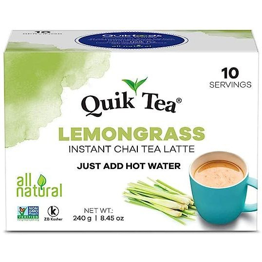 Pack of 2 - Quik Tea Lemongrass Chai - 240 Gm (8.5 Oz )