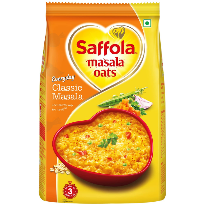 Pack of 5 - Saffola Masala Oats Classic Masala - 482 Gm (17 Oz)