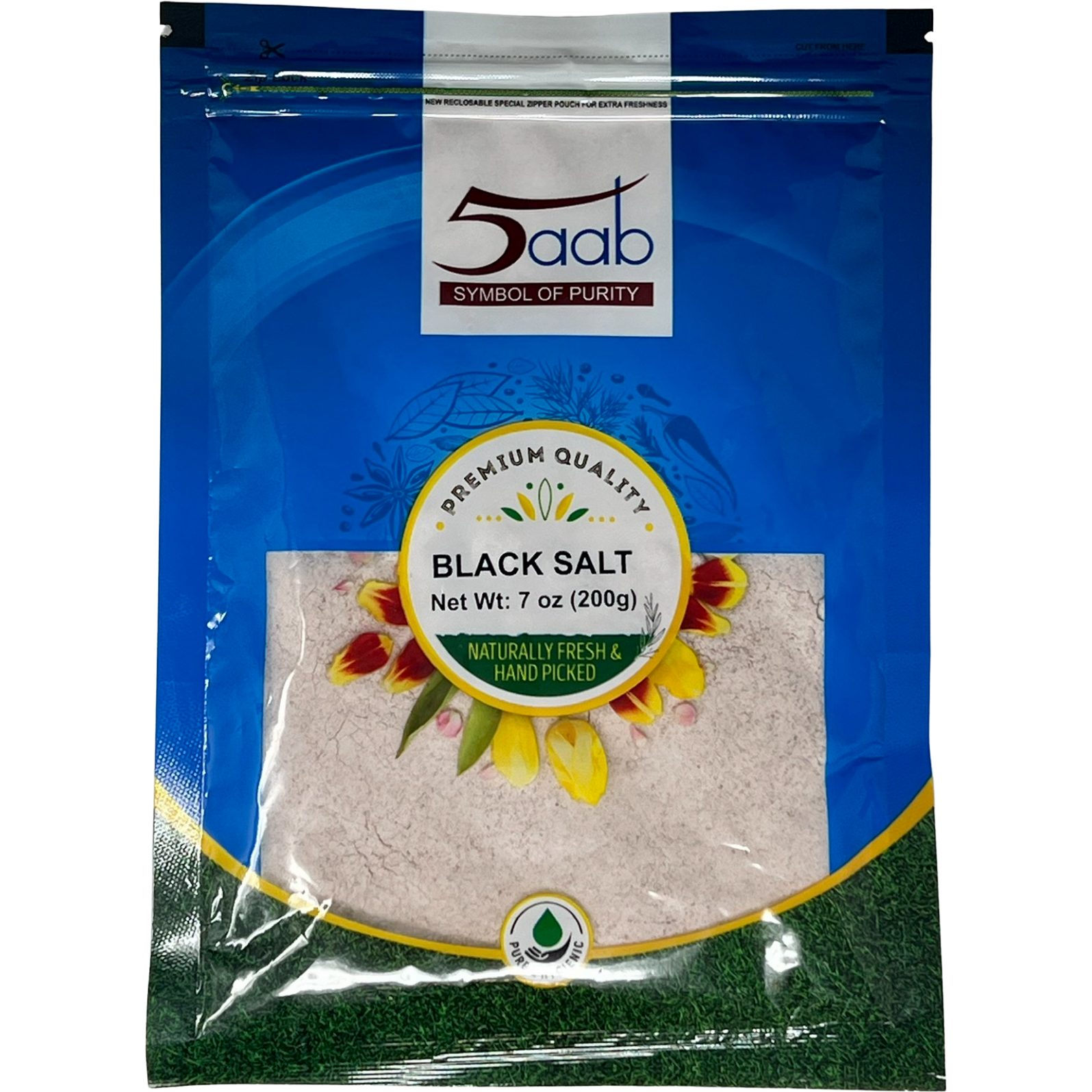 Pack of 3 - 5aab Black Salt - 200 Gm (7 Oz)