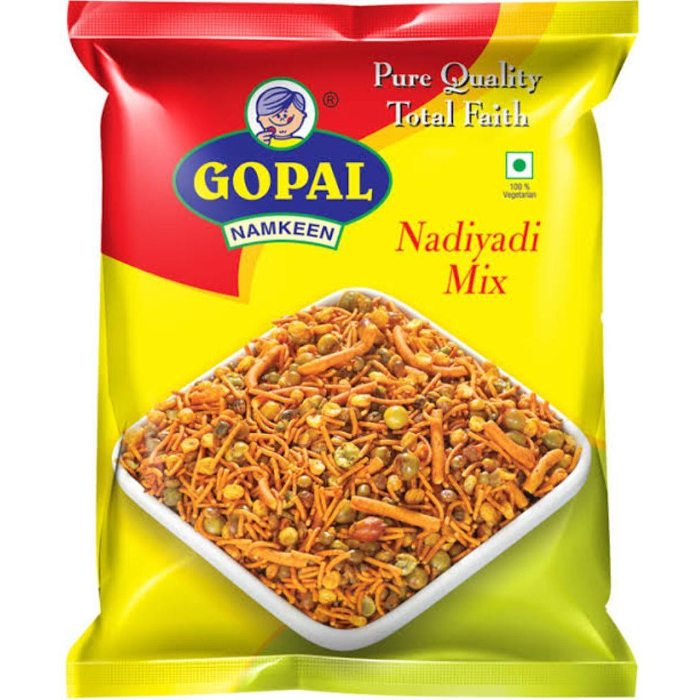 Pack of 4 - Gopal Namkeen Nadiyadi Mix - 500 Gm (1.1 Lb)