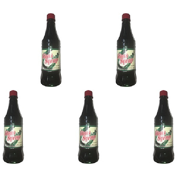 Pack of 5 - Kalvert's Khus Syrup - 700 Ml (23.5 Fl Oz)