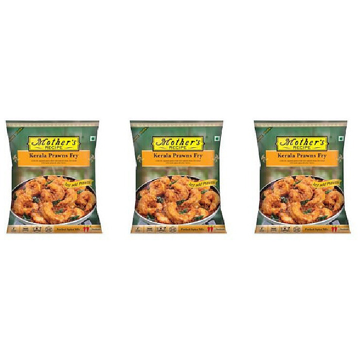 Pack of 3 - Mother's Recipe Kerala Prawns Fry Spice Mix - 75 Gm (2.6 Oz)
