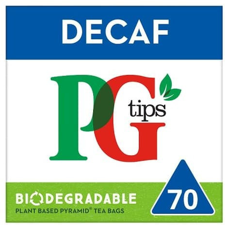 Pack of 3 - Pg Tips Decaf Biodegradable 70 Pyramid Bags - 203 Gm (8.9 Oz) [50% Off]