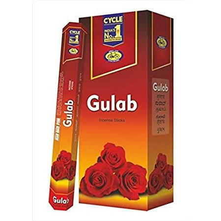 Pack of 4 - Cycle No 1 Gulab Agarbatti Incense Sticks - 120 Pc