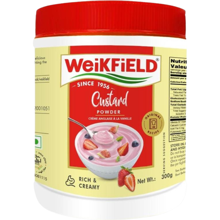 Pack of 4 - Weikfield Custard Powder Strawberry - 300 Gm (10.5 Oz)