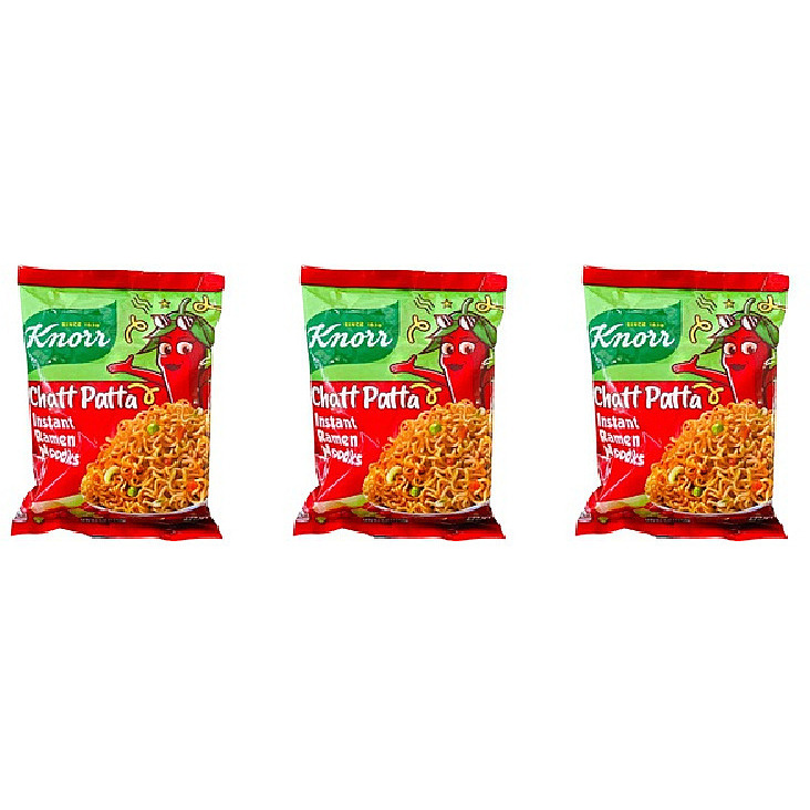 Pack of 3 - Knorr Chattpatta Instant Ramen Noodles - 61 Gm (2.15 Oz)