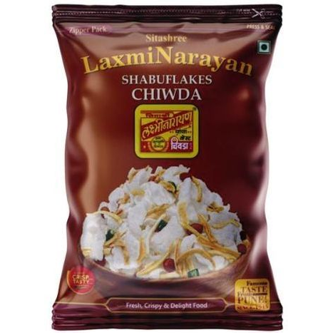 Pack of 3 - Sitashree Laxmi Narayan Shabuflakes Chiwda - 250 Gm (8.8 Oz)