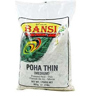 Pack of 3 - Bansi Poha Thin Medium - 2 Lb (907 Gm)