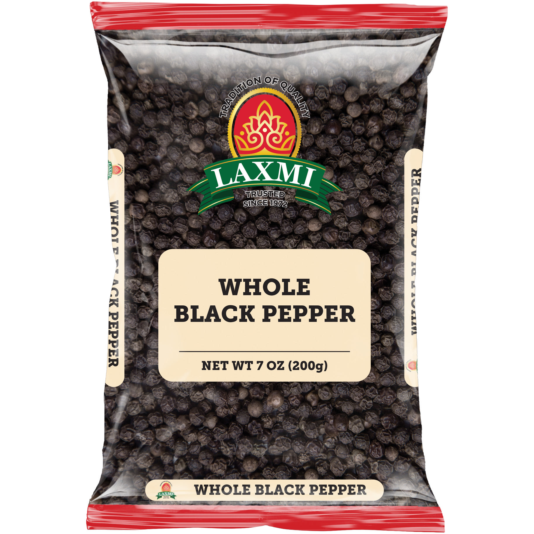 Pack of 3 - Laxmi Whole Black Pepper - 200 Gm (7 Oz)