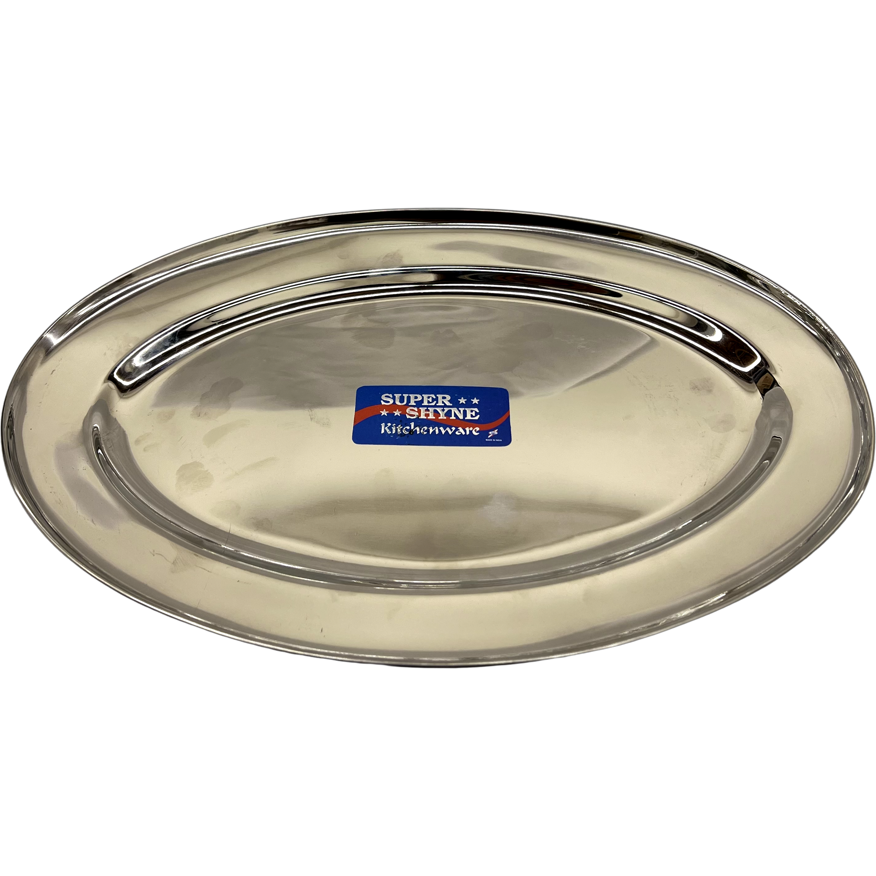 Pack of 2 - Super Shyne Oval Plate - 8.5 Inch X 14 Inch