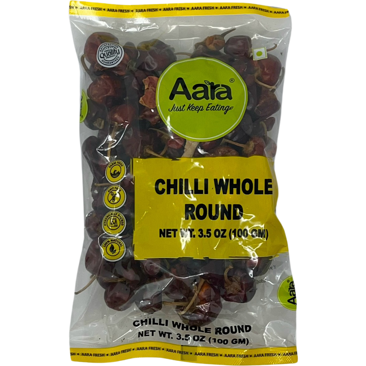 Pack of 2 - Aara Chilli Whole Round - 100 Gm (3.5 Oz)