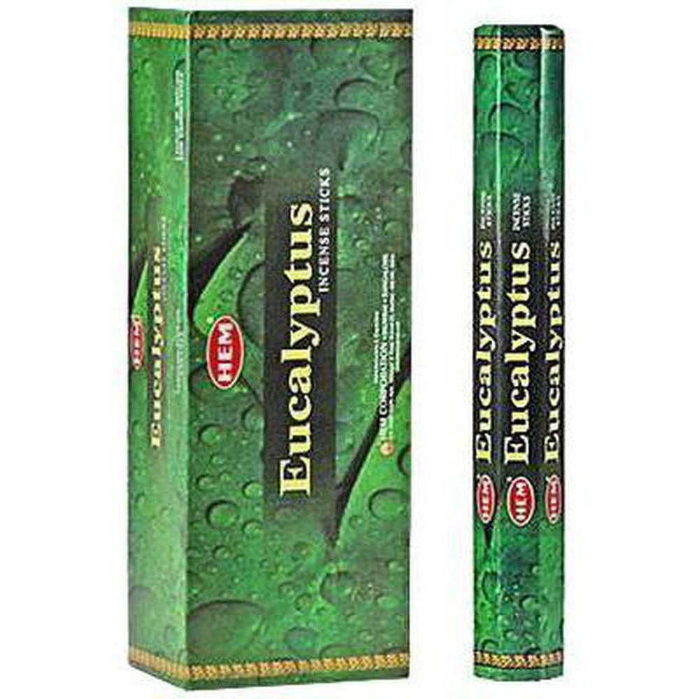 Pack of 4 - Hem Eucalyptus Incense Sticks - 11.4 Oz (323 Gm)