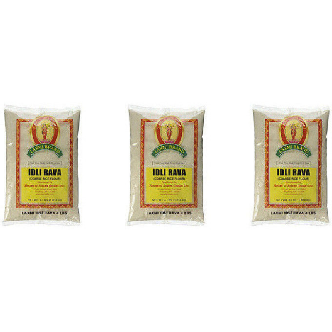 Pack of 3 - Laxmi Idli Rava - 4 Lb (1.81 Kg)