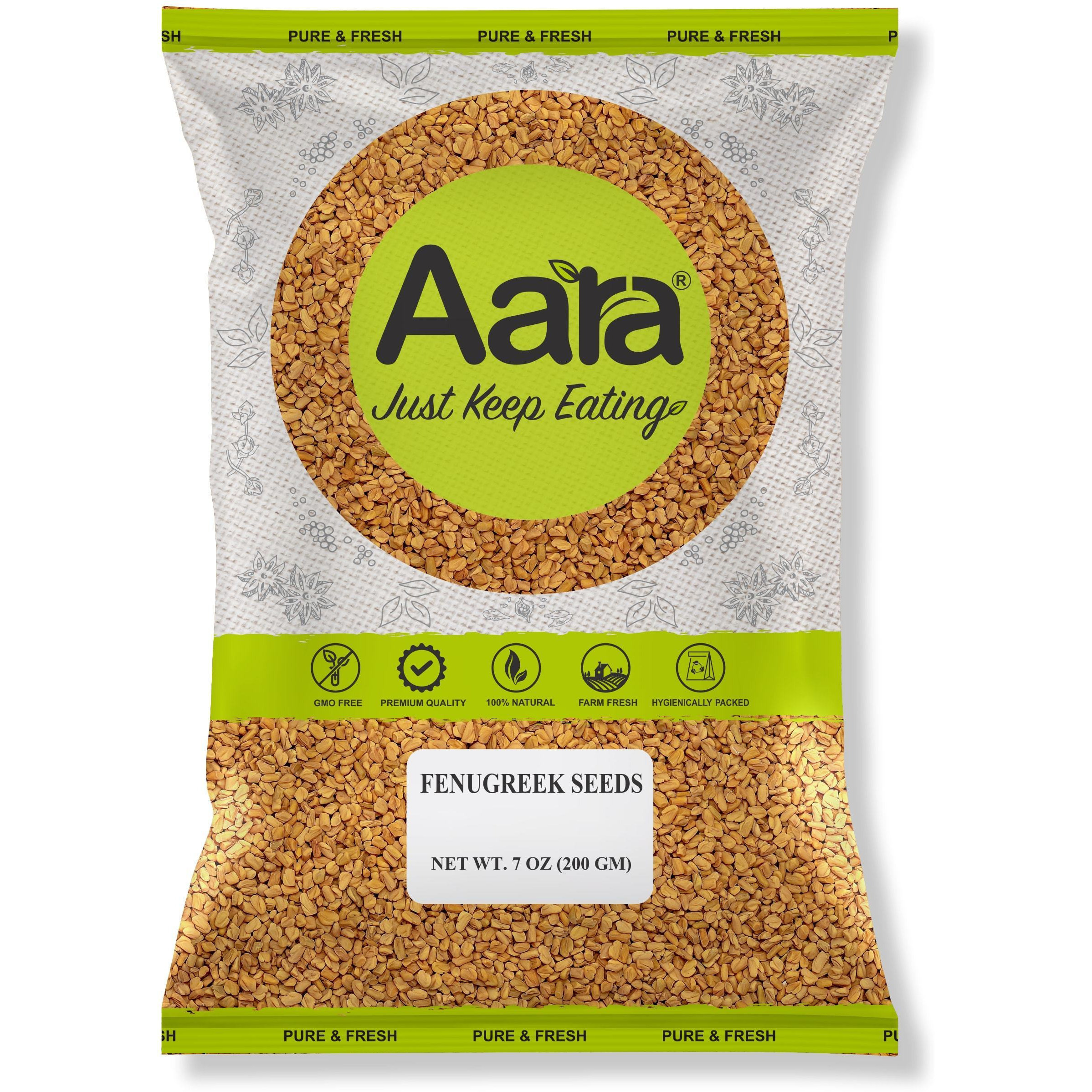 Pack of 4 - Aara Fenugreek Seeds - 7 Oz (200 Gm)