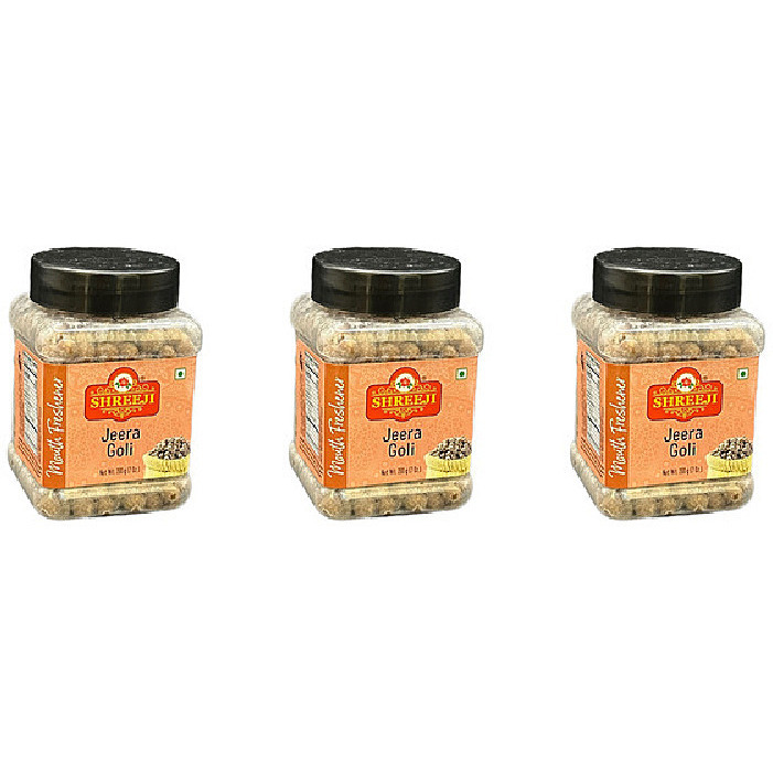 Pack of 3 - Shreeji Jeera Goli - 200 Gm (7 Oz)