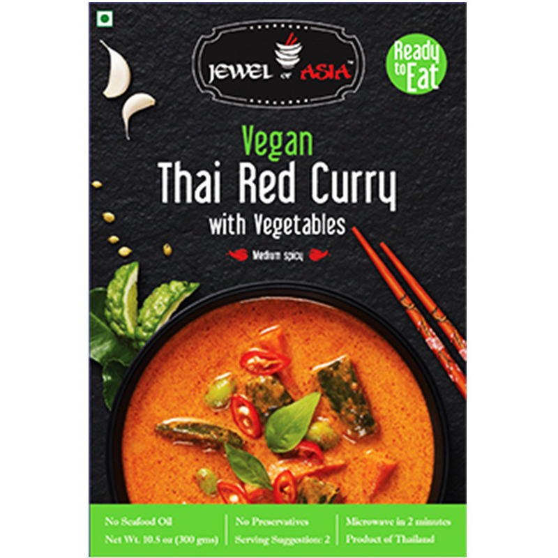 Pack of 2 - Jewel Of Asia Vegan Thai Red Curry With Vegetables - 300 Gm (10.58 Oz)