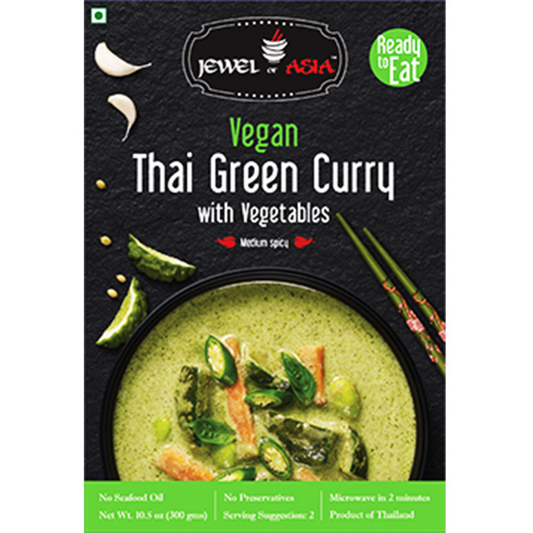 Pack of 4 - Jewel Of Asia Vegan Thai Green Curry With Vegetables - 300 Gm (10.58 Oz)