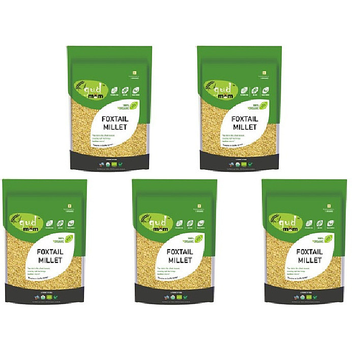Pack of 5 - Gudmom Organic Foxtail Millet - 2 Lb (908 Gm)