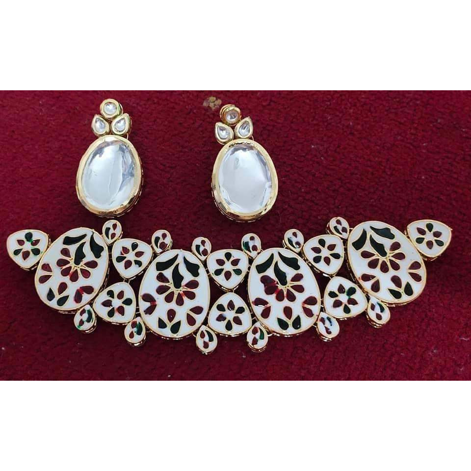 Kundan Choker Set and Earring Indian Jewellery