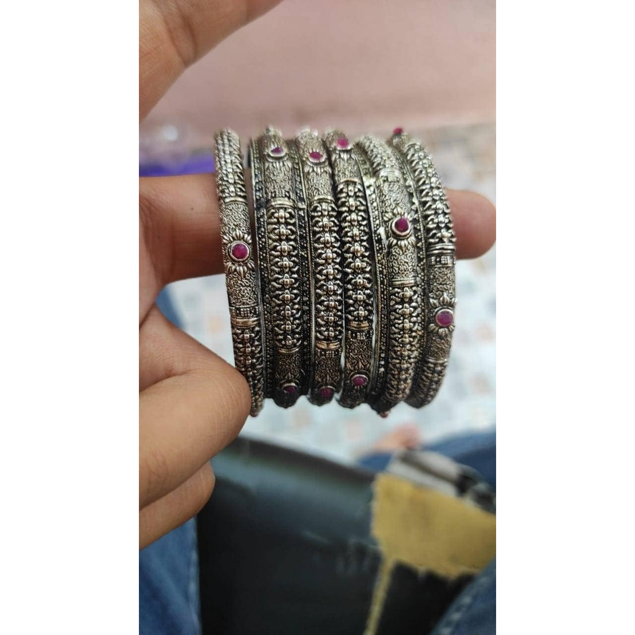 Elevate your traditional look with this stunning Oxidized Matha Patti for Women. Handcrafted with intricate design, this matha patti showcases a unique oxidized finish for a touch of sophistication. Lightweight and comfortable, it's the perfect accessory for any traditional or fusion outfit. Make a statement with this beautiful matha patti and turn heads wherever you go.An eye-catching Matha Patti that will give you additional excuses to dress up this festive season. Style this pretty piece for