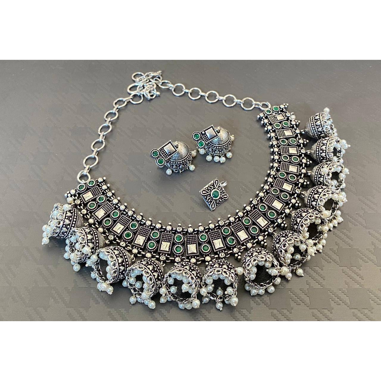 Adorn your beautiful personality with this exquisitely designed and handcrafted multilayer statement necklace in high quality.Pair it up with any formal or semi formal attire and gather compliments at the next event!