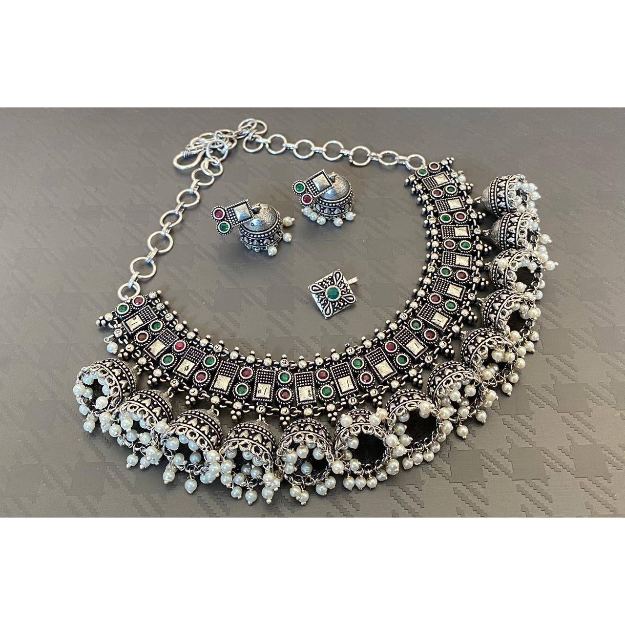 Adorn your beautiful personality with this exquisitely designed and handcrafted multilayer statement necklace in high quality.Pair it up with any formal or semi formal attire and gather compliments at the next event!