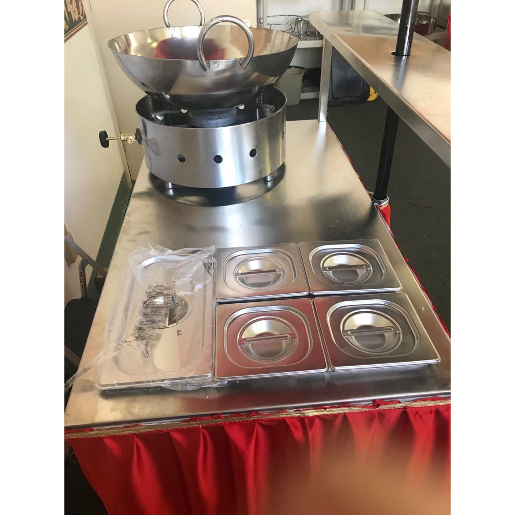 Live Tikki/Chaat Counter Trolly for Catering & Restaurant on Wheels