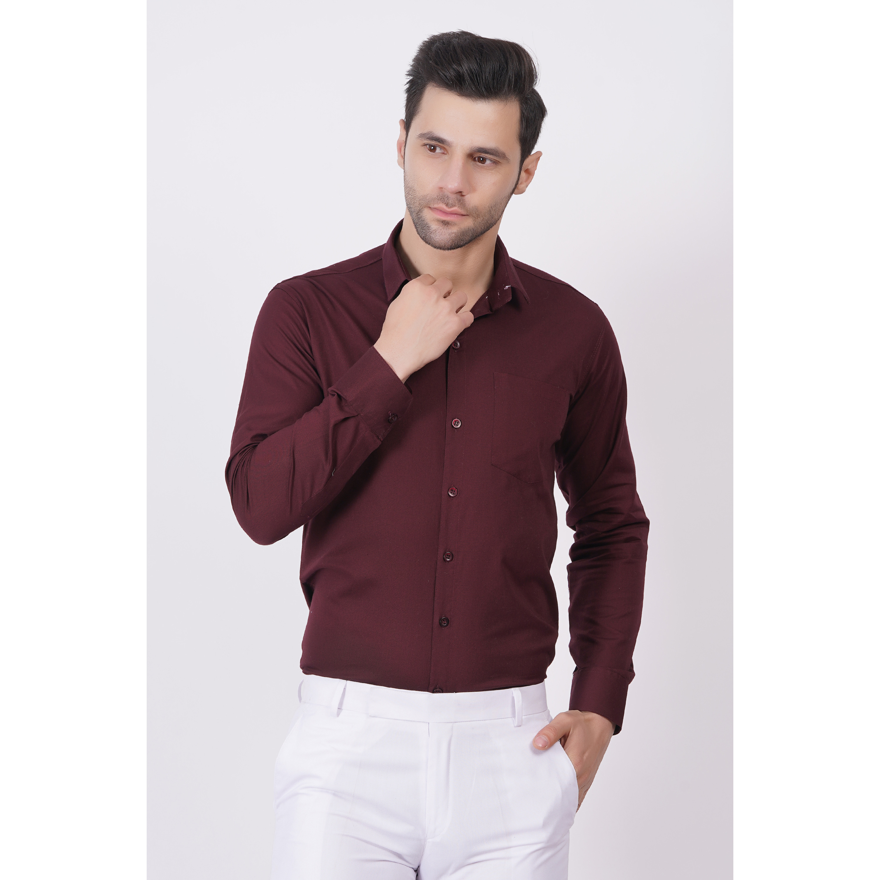 MEN FULL SLEEVE PURE COTTON OFFICE CASUAL AND PARTY WEAR SHIRT