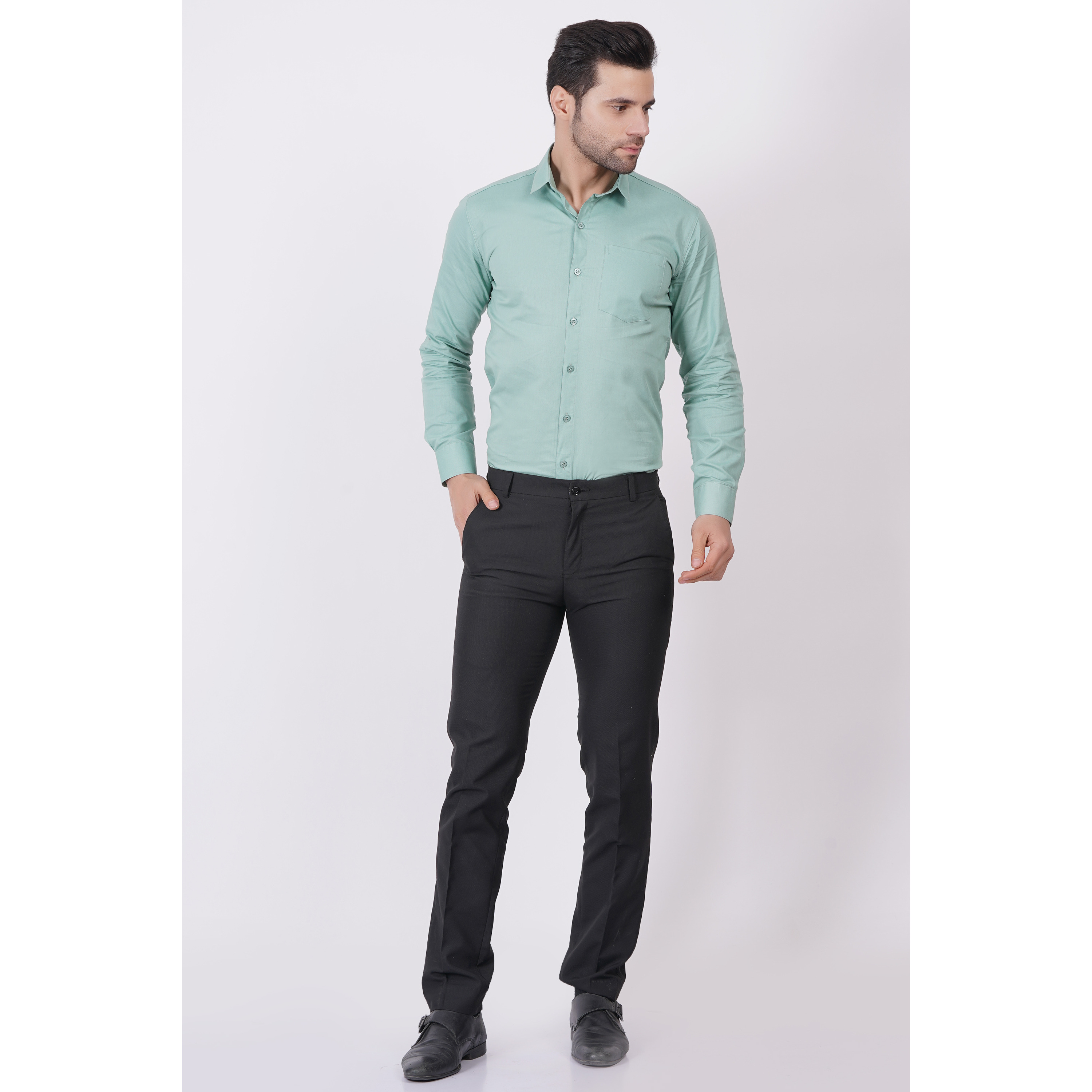 MEN FULL SLEEVE PURE COTTON OFFICE CASUAL WEAR SHIRT