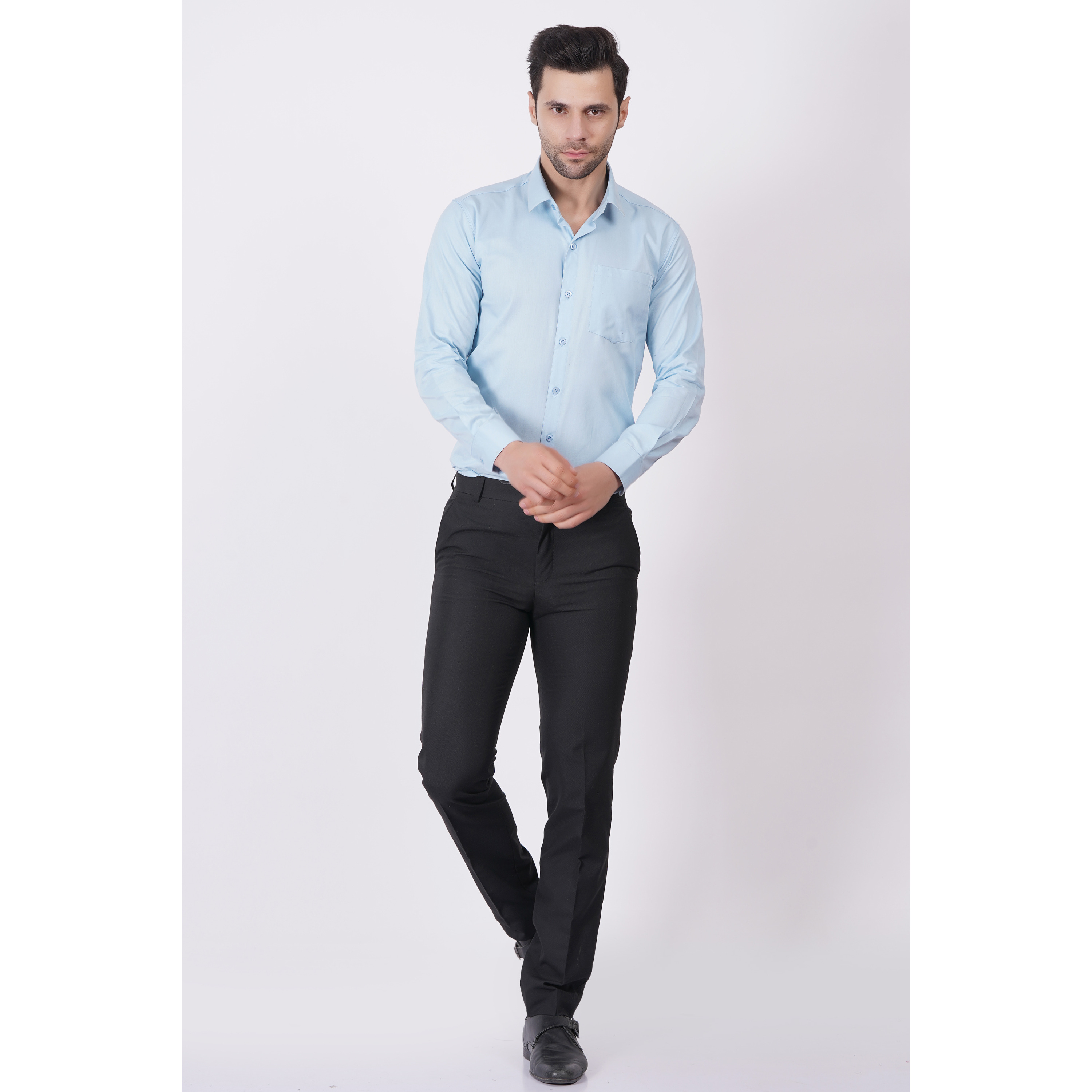 MEN FULL SLEEVE PURE COTTON SHIRT WITH CHEST POCKET