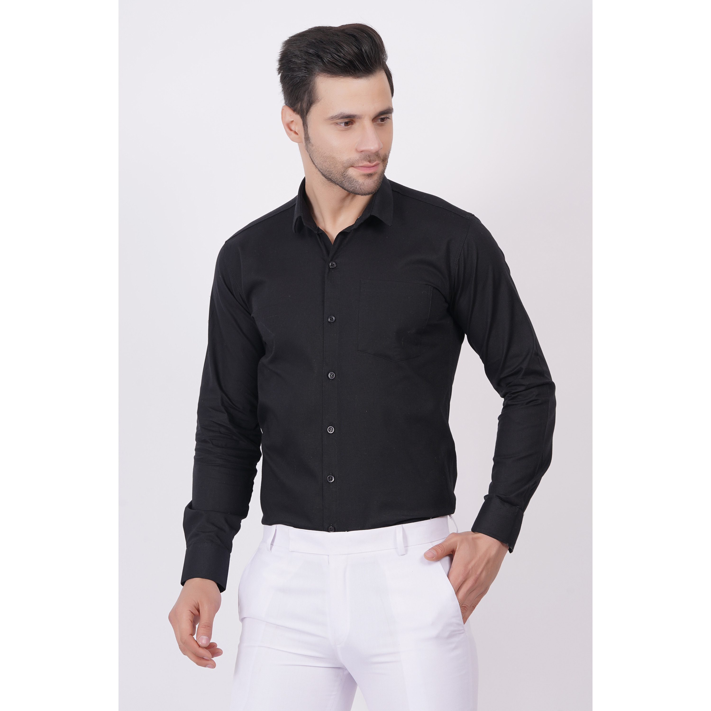 MEN FULL SLEEVE SHIRT WITH CHEST POCKET