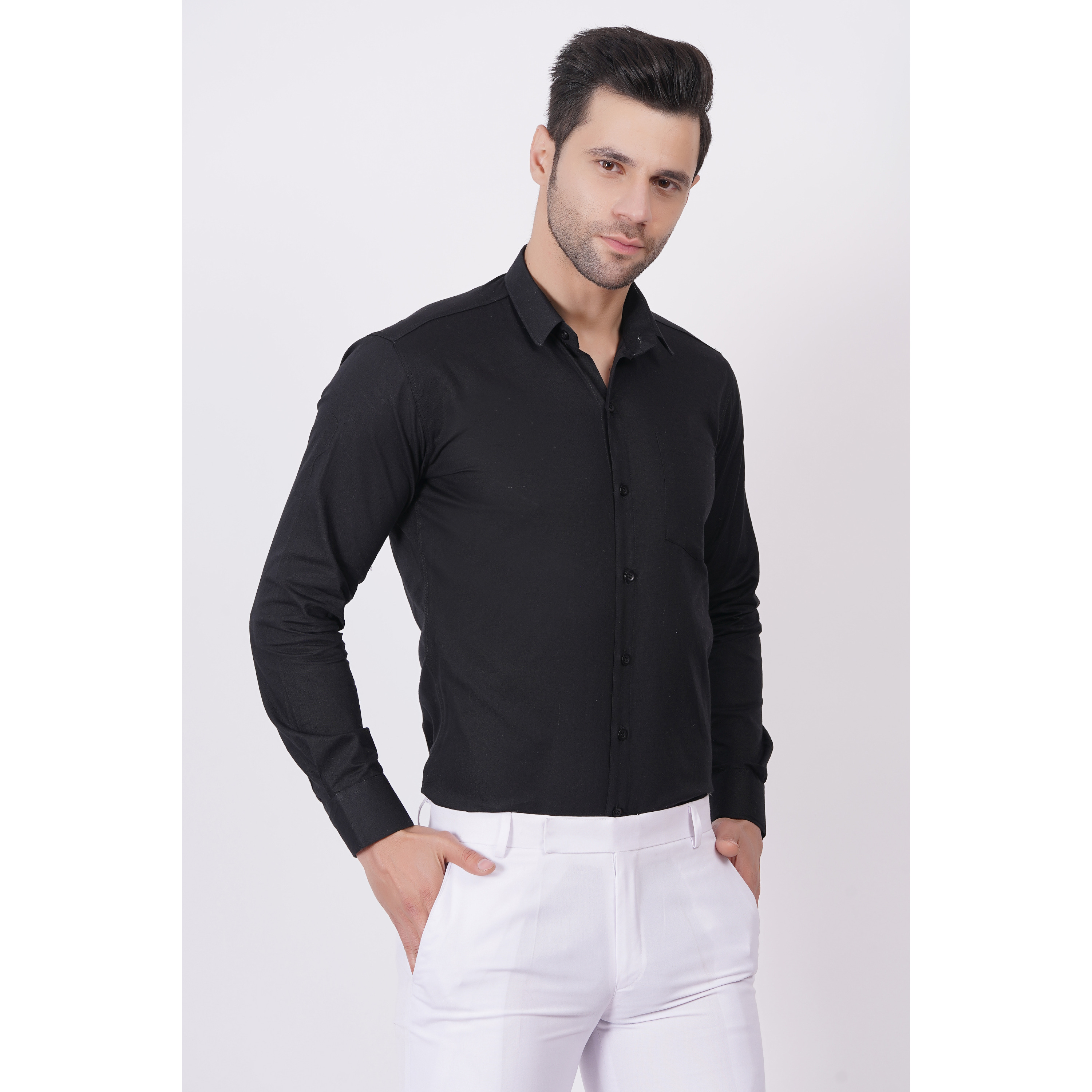 MEN FULL SLEEVE SHIRT WITH CHEST POCKET