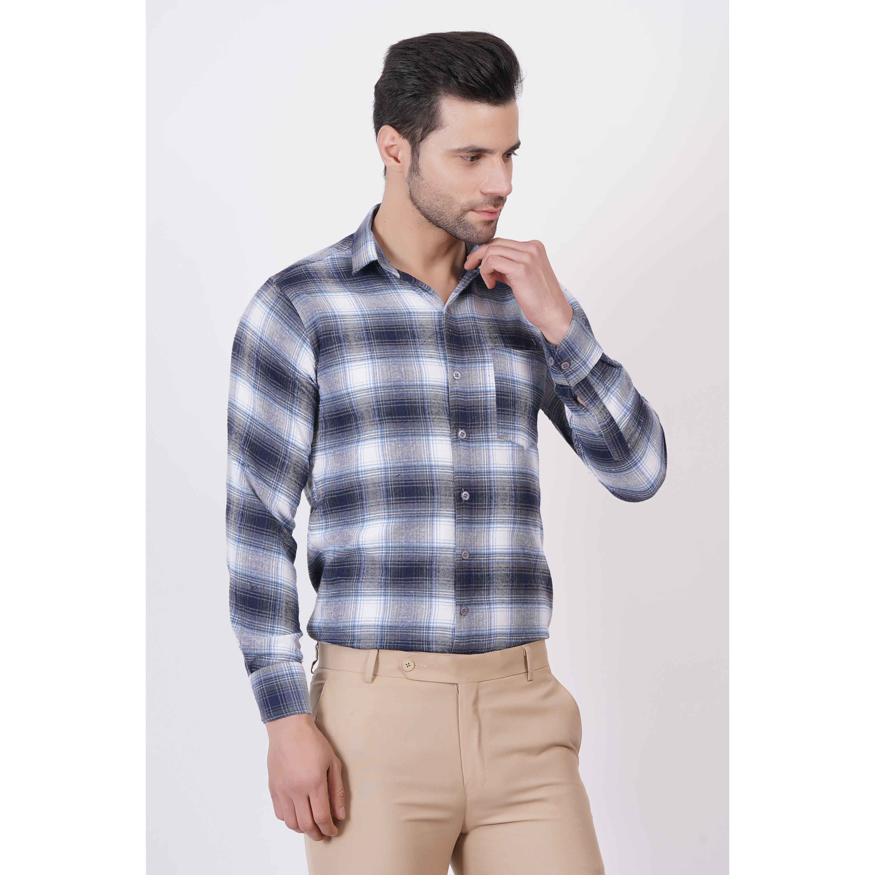 MEN FULL SLEEVE SHIRT WITH CHEST POCKET