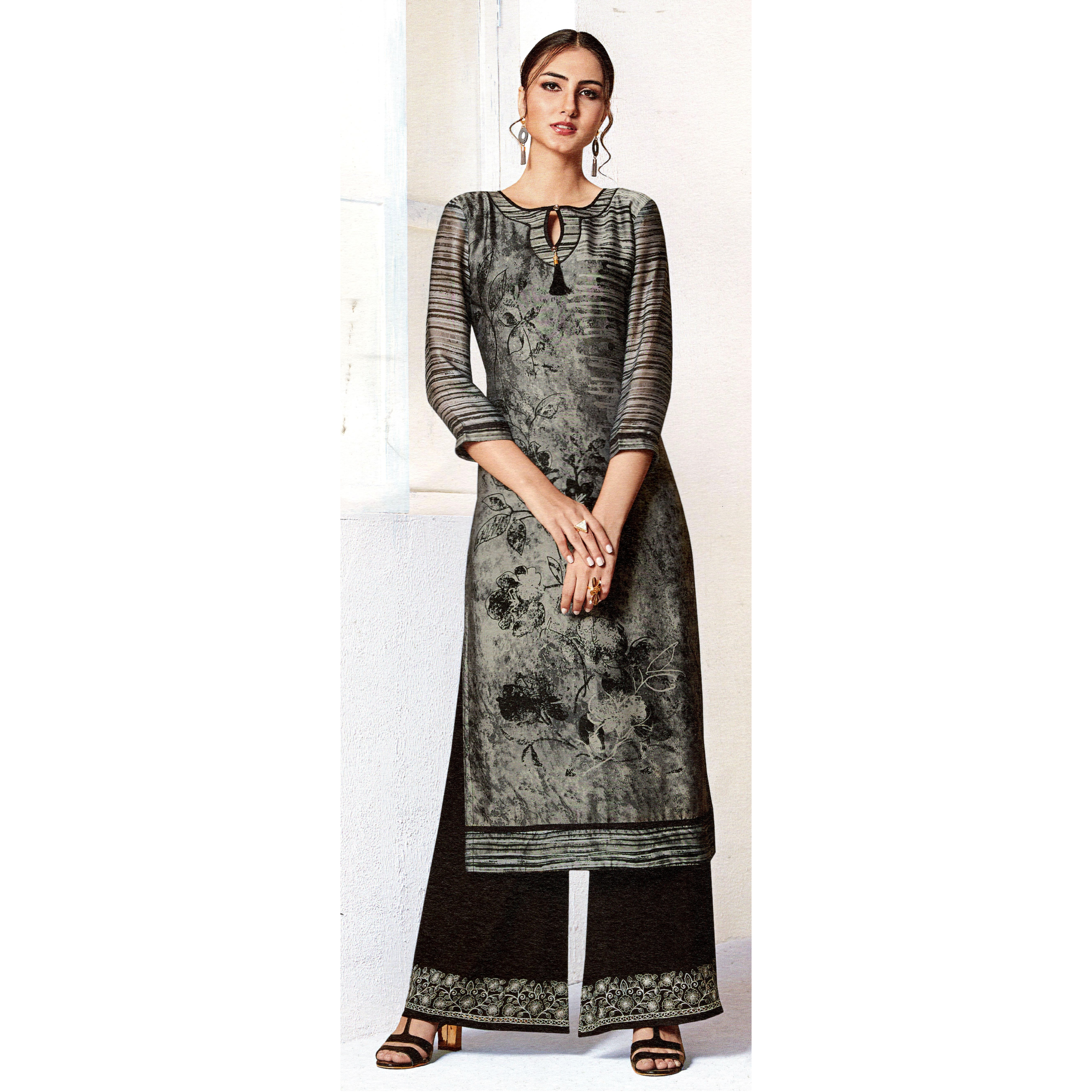 MAHATI Silk Kurti Palazzo Suits