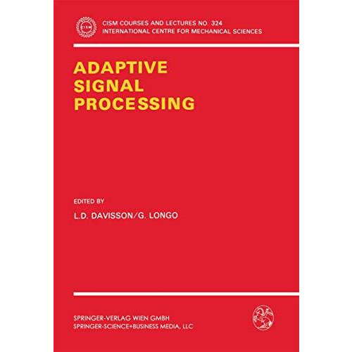 Adaptive Signal Processing [Paperback]