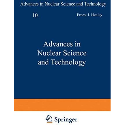 Advances in Nuclear Science and Technology [Paperback]