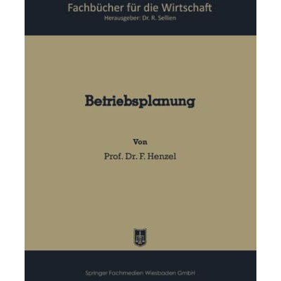 Betriebsplanung [Paperback]