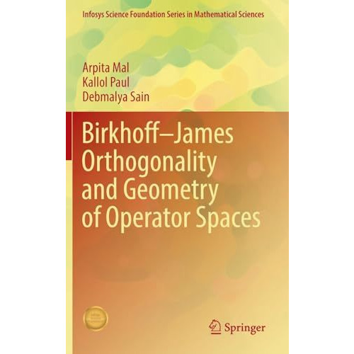 BirkhoffJames Orthogonality and Geometry of Operator Spaces [Hardcover]