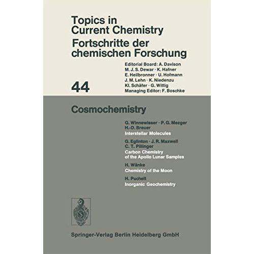 Cosmochemistry [Paperback]