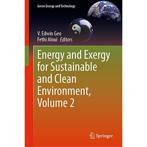 Energy and Exergy for Sustainable and Clean Environment, Volume 2 [Hardcover]