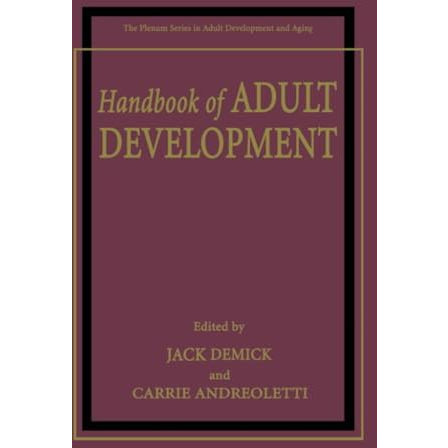 Handbook of Adult Development [Paperback]