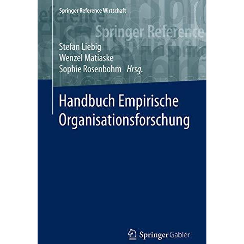 Handbuch Empirische Organisationsforschung [Hardcover]