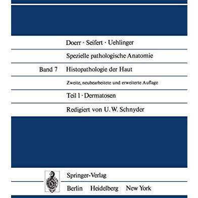 Histopathologie der Haut: Teil 1 Dermatosen [Paperback]