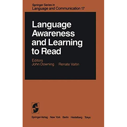 Language Awareness and Learning to Read [Paperback]