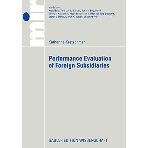 Performance Evaluation of Foreign Subsidiaries [Paperback]